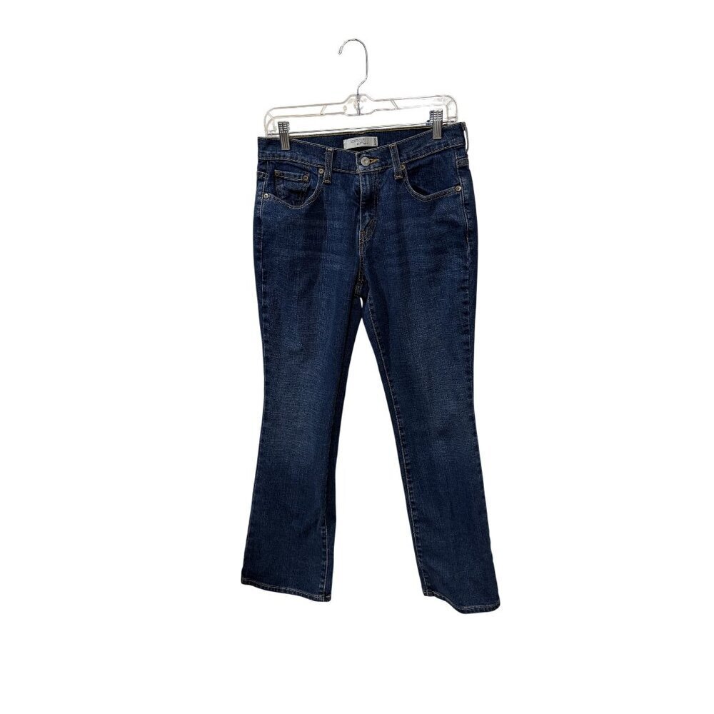 Levis Womens 515 Bootcut Jeans Size 6 Medium Dark Wash Denim Classic Fit